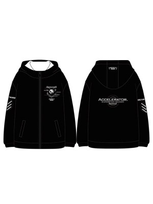 Maglia Felpa Anime con Cappuccio Magical Caricatura Stampa Accelerator INDEX010